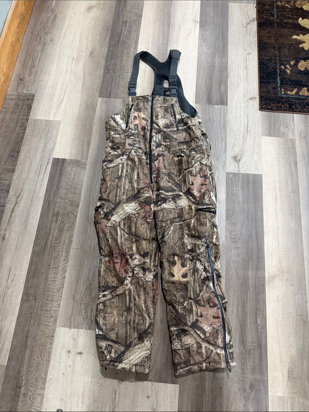 RedHead Brown Green Camouflage Insulated Hunting Bibs